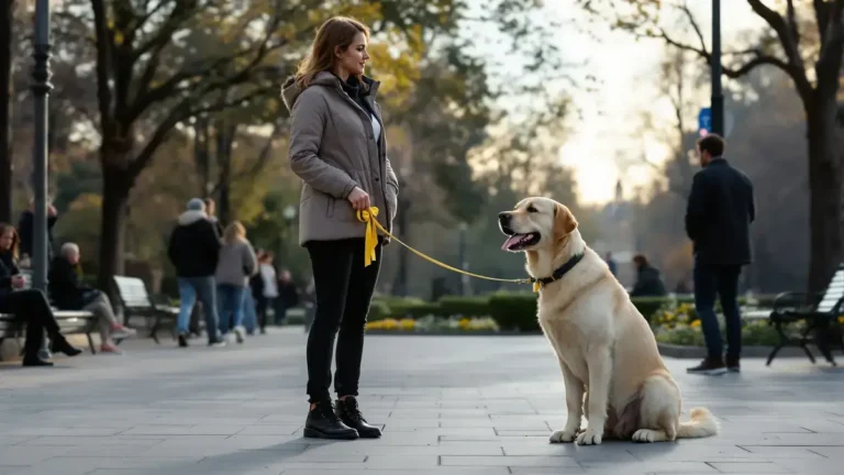 Odborníci potvrzují žlutá stuha na vodítku psa nemusí vždy znamenat to co si myslíte a může skrývat rizika pro ostatní zvířata